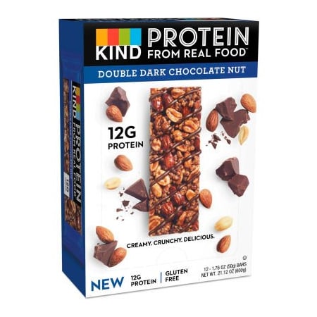 Kind KIND Protein Bars, Double Dark Chocolate, 1.76 oz., 12/Box 26036